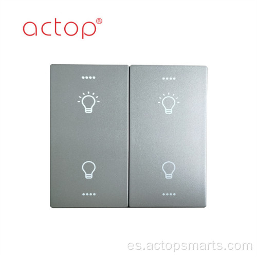 Interruptor decorativo de pared con control remoto